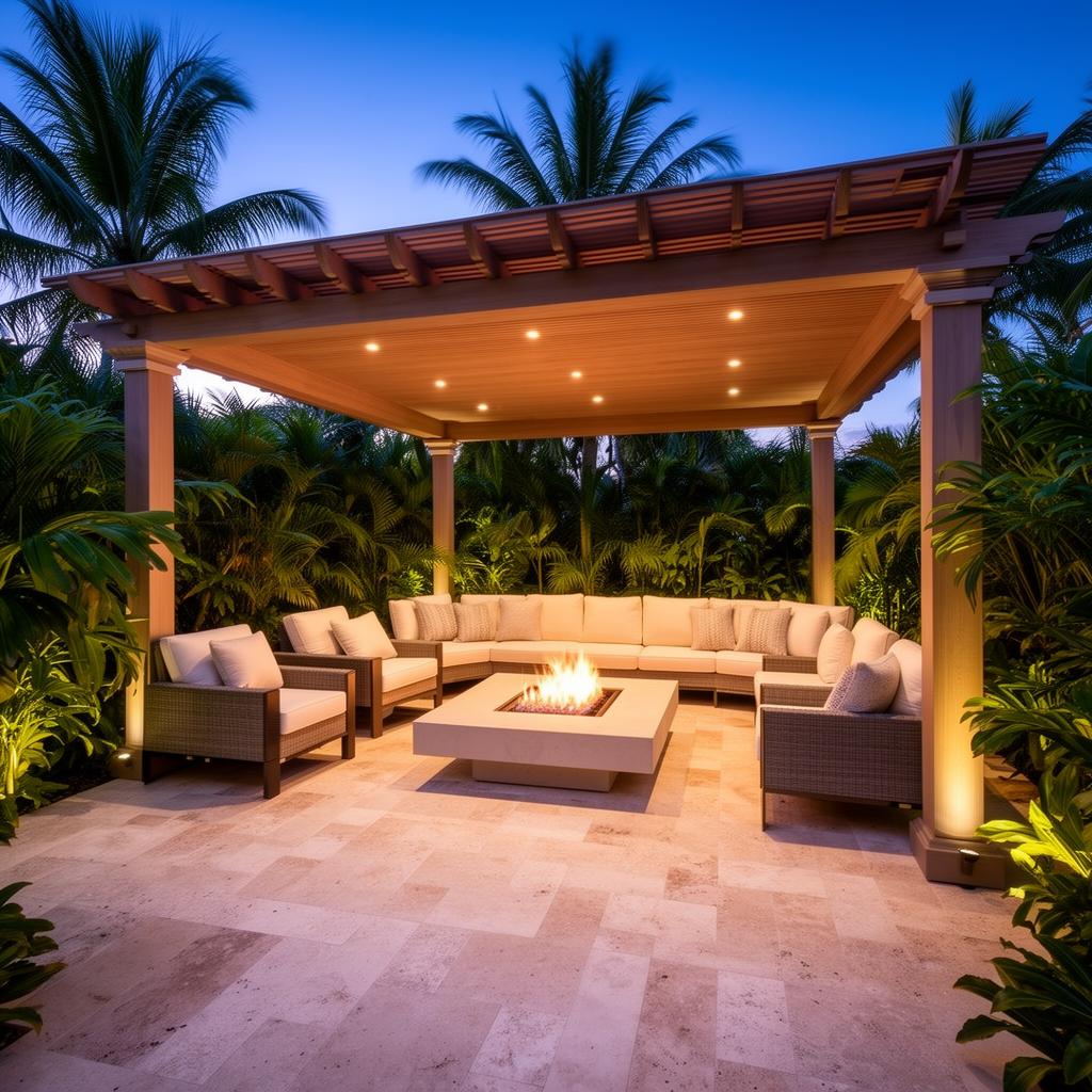 Luxury outdoor patio