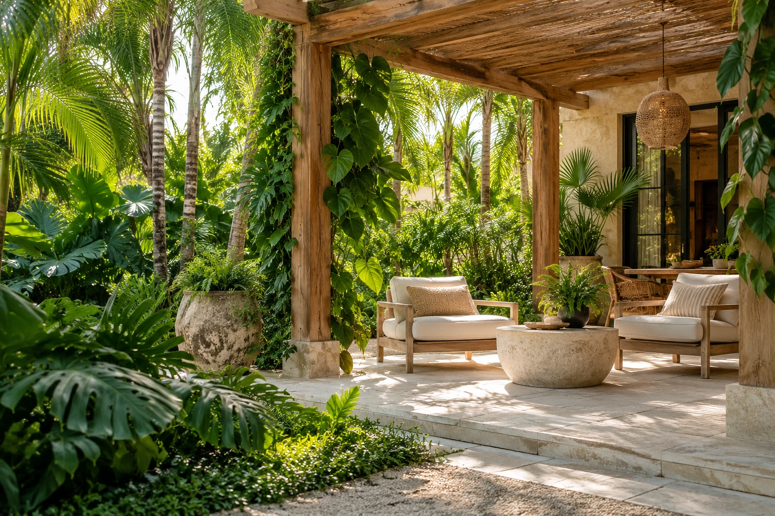 A quiet tropical garden room